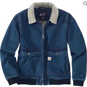 Carhartt Sherpa Lined Denim Jacket. S (4/6).